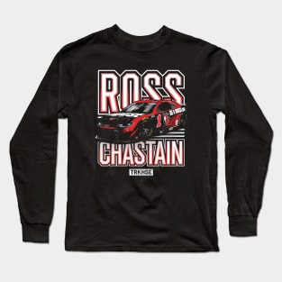 Ross Chastain Trackhouse Black Car Long Sleeve T-Shirt